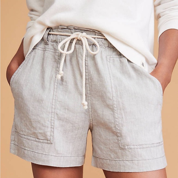 Pants - Lou & Grey Linen Rope Tie Shorts